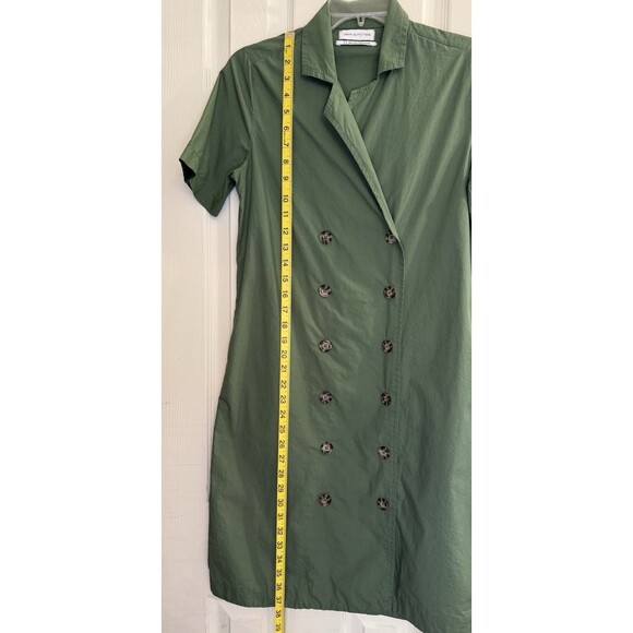 Urban Outfitters Green Shirt Dress Small Double Breasted Button Front - Picture 4 of 5